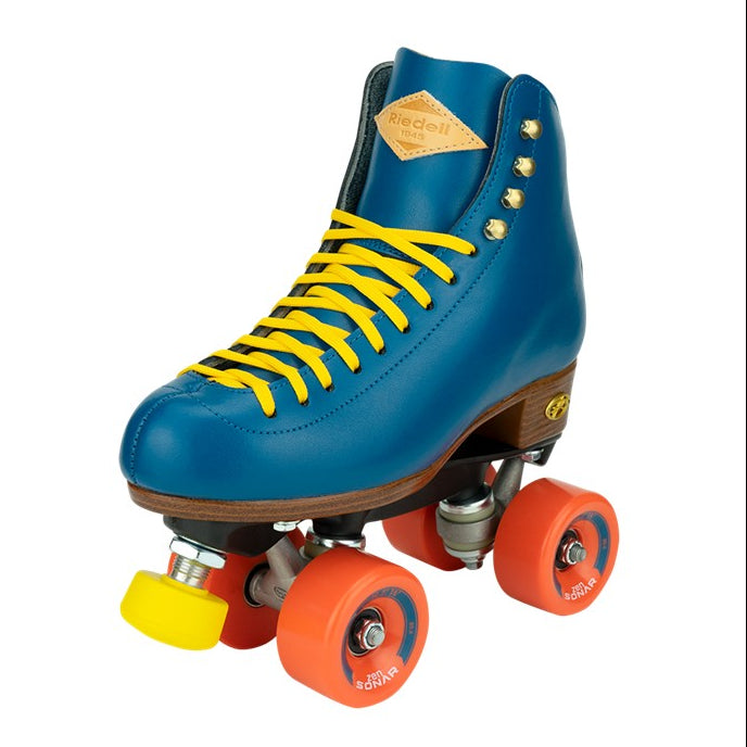 Riedell Crew Ocean Blue Roller Skates - Lucky Skates