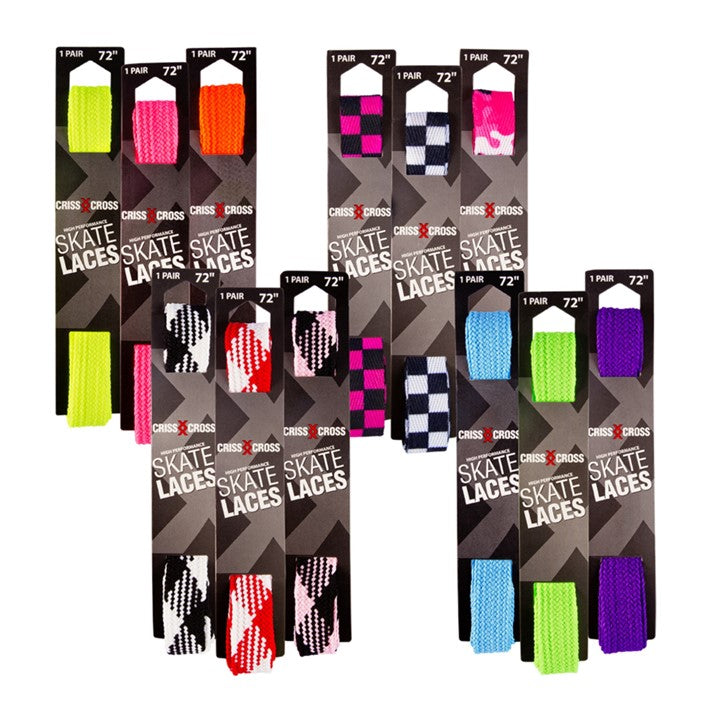 Riedell Criss Cross Thick Roller Skate Laces 72" (183cm) - Lucky Skates