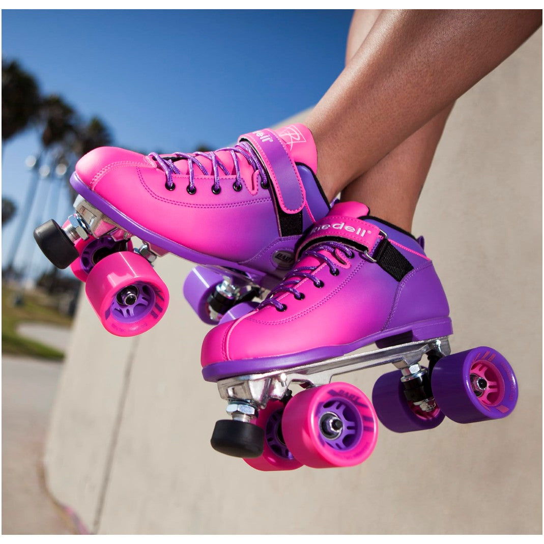 Riedell Dart Ombre Pink/Purple Roller Skates - Lucky Skates