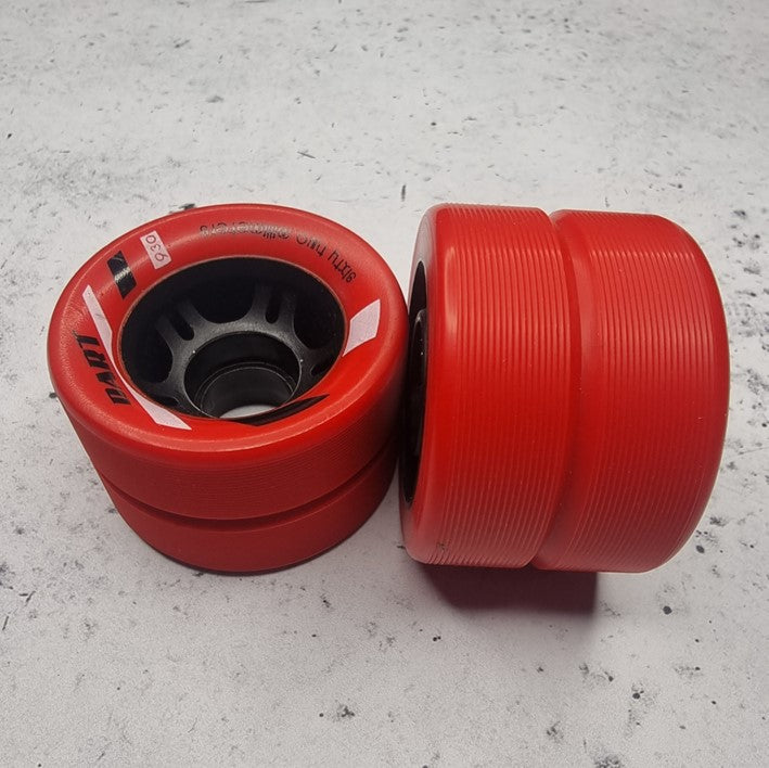 Riedell Dart Red Wheels 93A - 8 pack