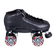 Riedell R3 Quad Speed Derby Quad Roller Skates Black - Lucky Skates 
