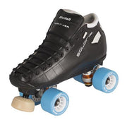 Riedell Solaris Reactor Neo Leather Derby Speed Roller Skates Black - Lucky Skates