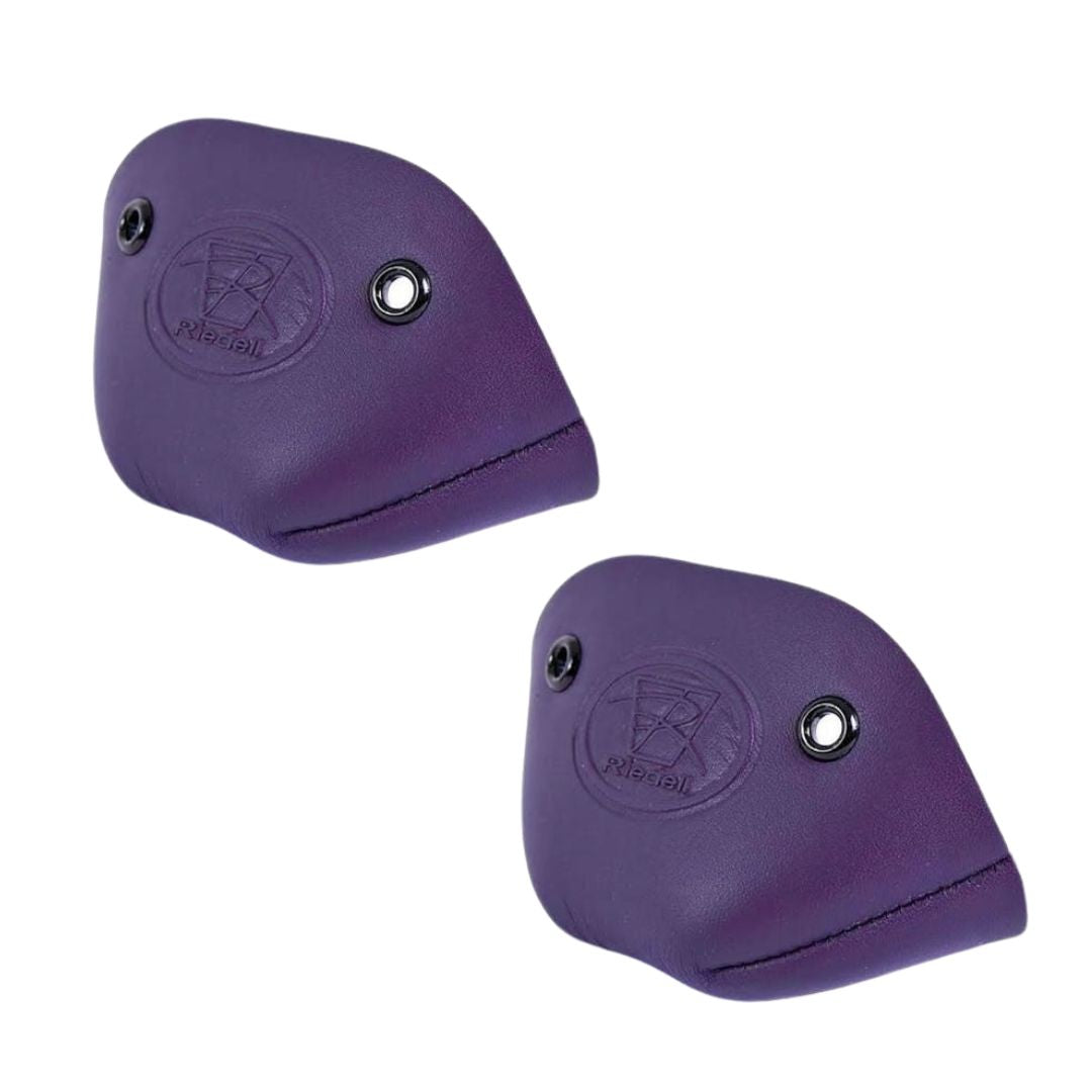 Riedell Skates Leather Quad Roller Skate Toe Caps Pair Purple - Lucky Skates 