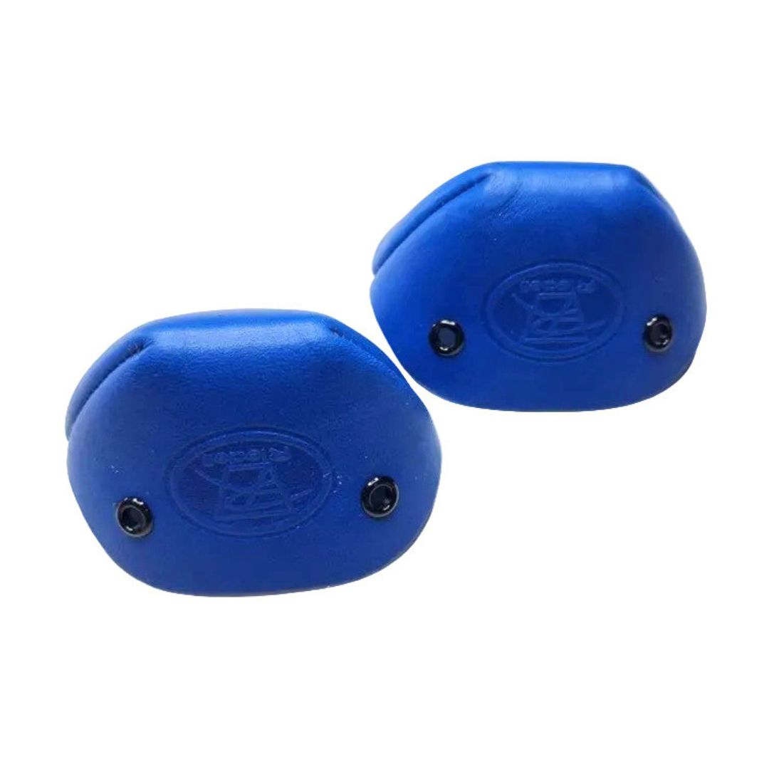 Riedell Skates Leather Quad Roller Skate Toe Caps Pair Blue - Lucky Skates 