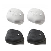 Riedell Vegan Black White Roller Skate Toe Caps - Lucky Skates