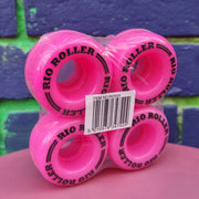 Rio Roller Coaster Outdoor Quad Roller Skate Wheels 82a 58mm 4 Pack Pink - Lucky Skates