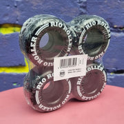 Rio Roller Coaster Roller Skate Wheels 82a 4 Pack Black - Lucky Skates