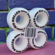 Rio Roller Coaster Outdoor Quad Roller Skate Wheels 82a 58mm 4 Pack White - Lucky Skates