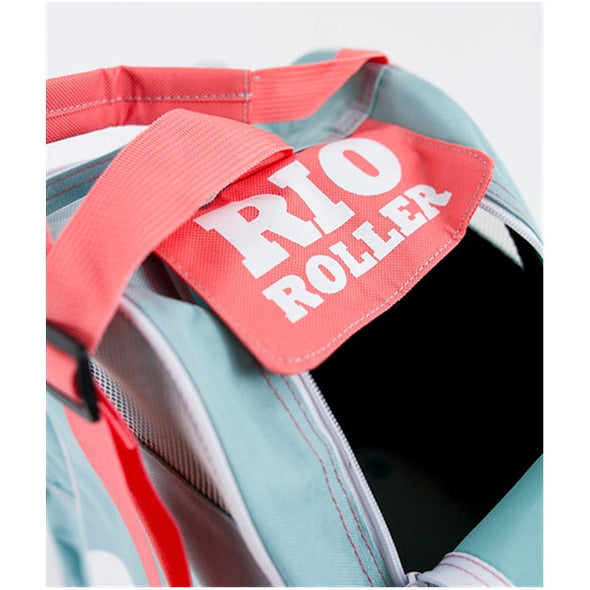 Rio Roller Script Teal and Coral Skate Bag