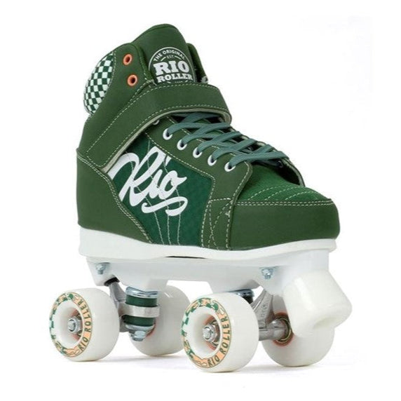 Rio Roller Mayhem II Green Quad Roller Skates - Lucky Skates