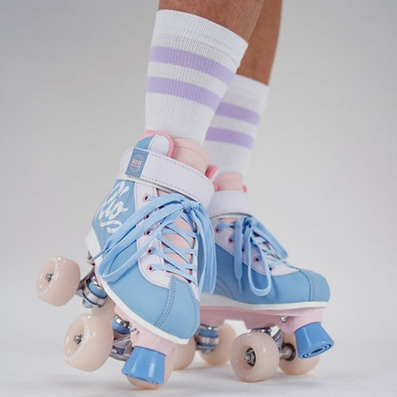 Rio Roller Milkshake Cotton Candy Blue Pink Roller Skates - Lucky Skates