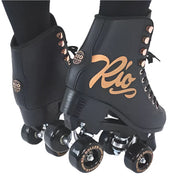 Rio Roller Rose Black Hightop Roller Skates - Lucky Skates
