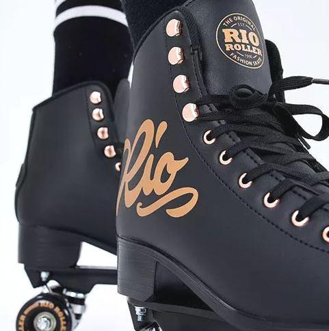 Rio Roller Rose Black Roller Skates - Lucky Skates