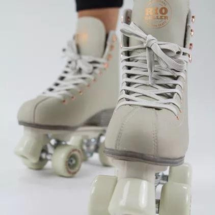 Rio Roller Rose Cream Roller Skates - Lucky Skates