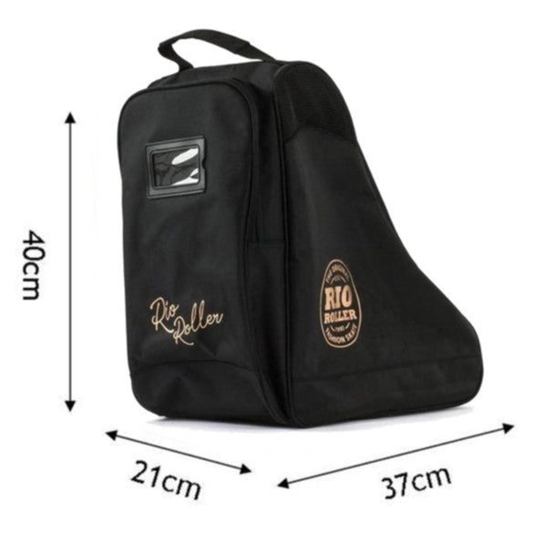 Rio Roller Rose Gold Black Skate Bag - Lucky Skates