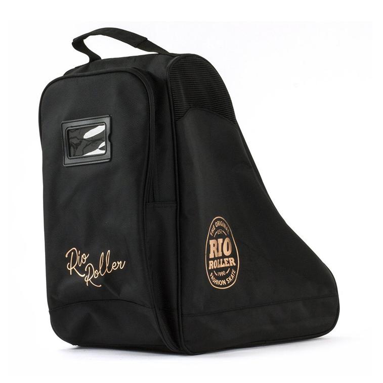 Rio Roller Rose Gold Black Skate Bag - Lucky Skates
