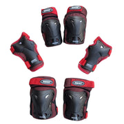 Roces Junior Ventilated 3-Pack Padding Set Red/Black - Knee Pads Elbow Pads Wrist Guards - Lucky Skates