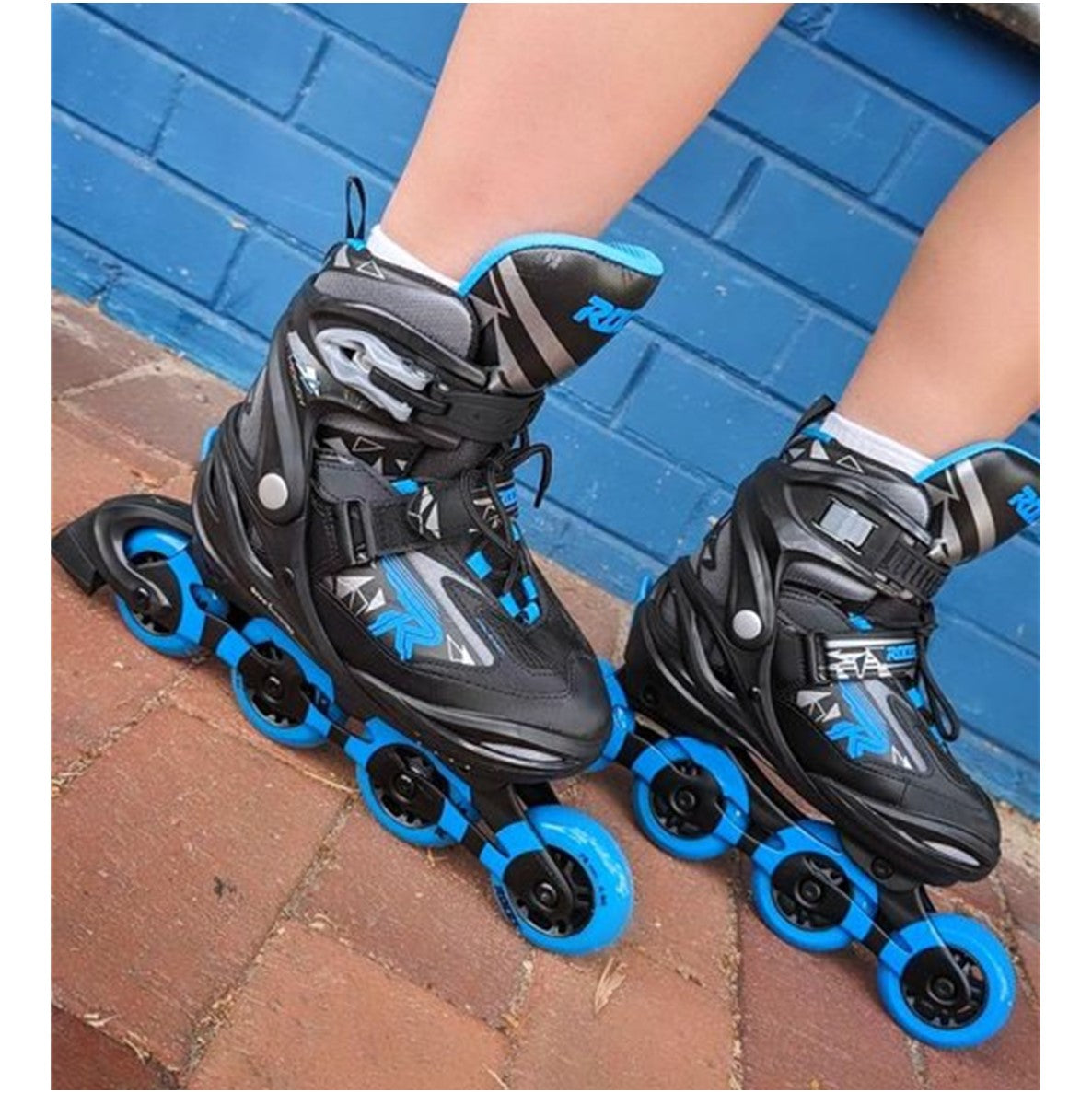 Kids Adjustable Roces Moody TIF Blue Inline Skates *Last Pair* US 4-7 - Lucky Skates