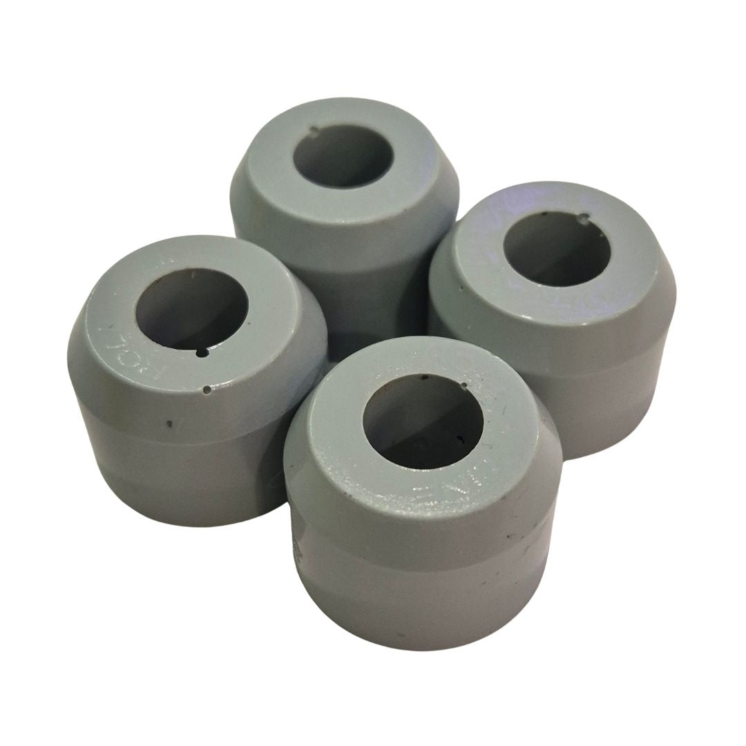 Roll-Line Elastomer Roller Skate Cushions/Bushings Upper Grey Soft - Lucky Skates 