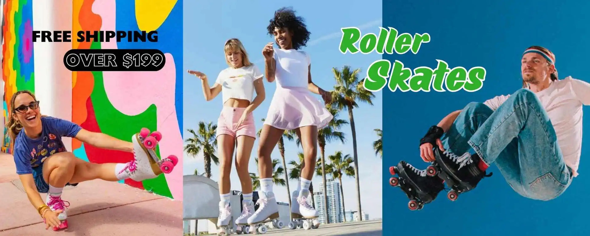 Roller skates advertisement.