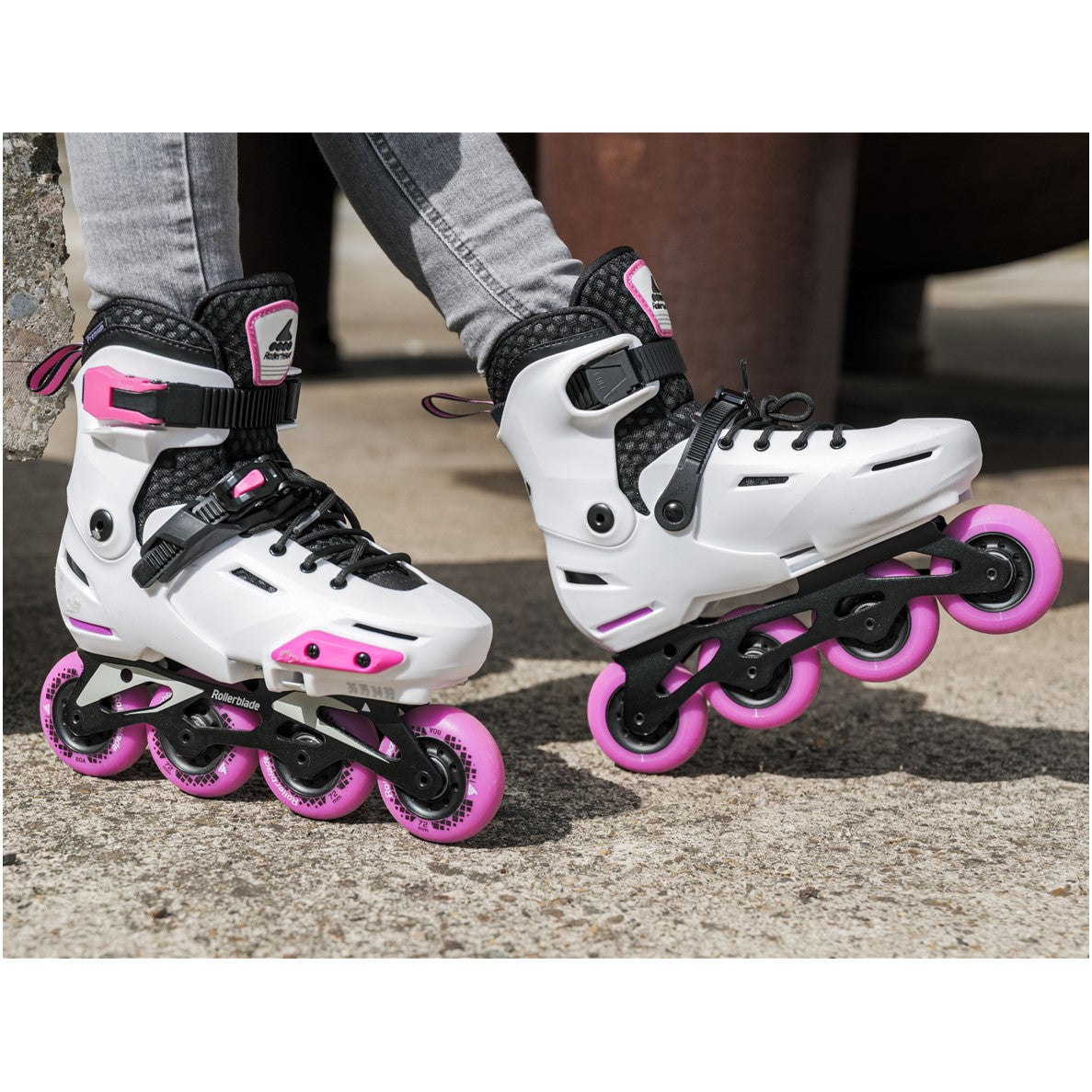 Kids Adjustable Rollerblade Apex Pink Inline Skates