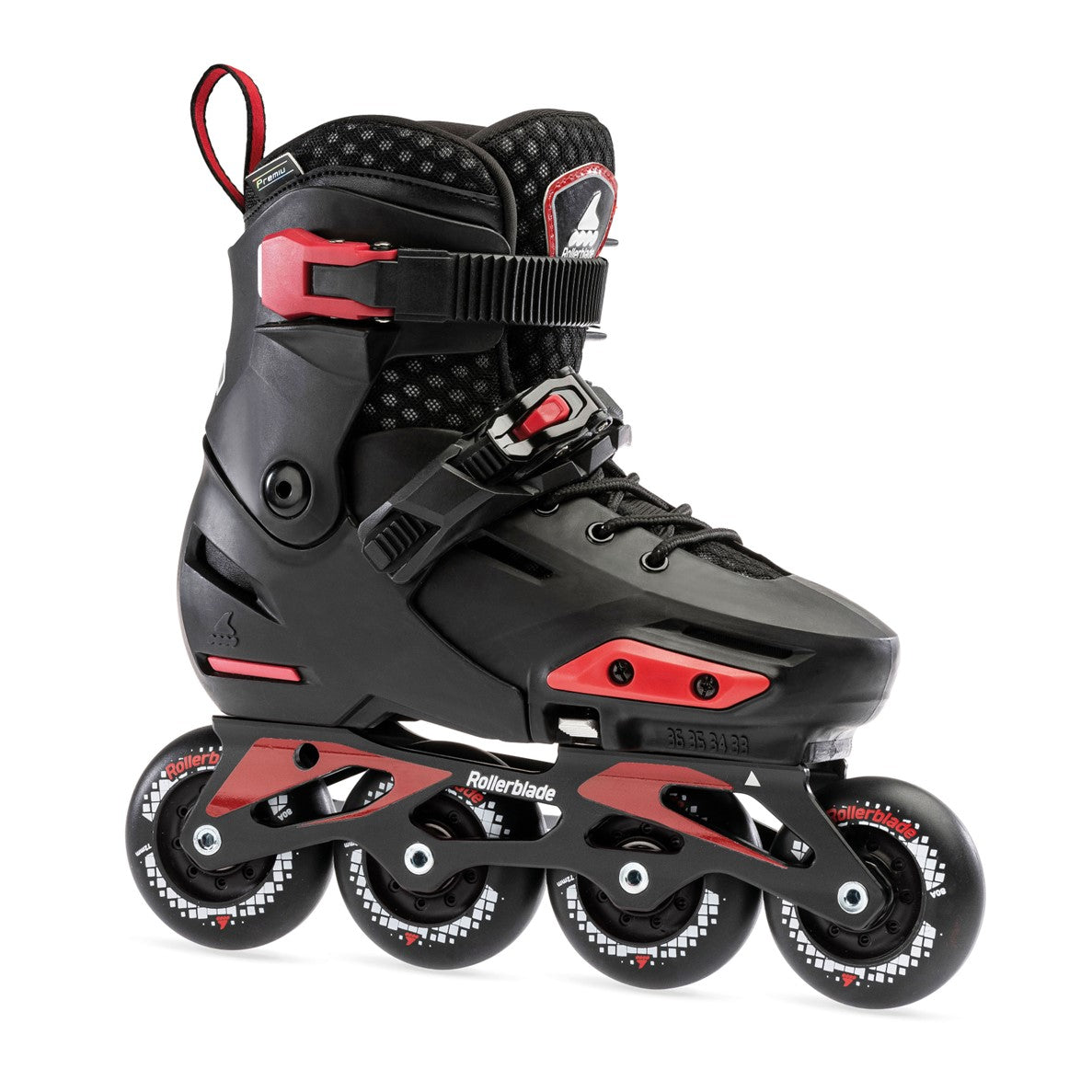 Kids Adjustable Rollerblade Apex Black Inline Skates - Lucky Skates