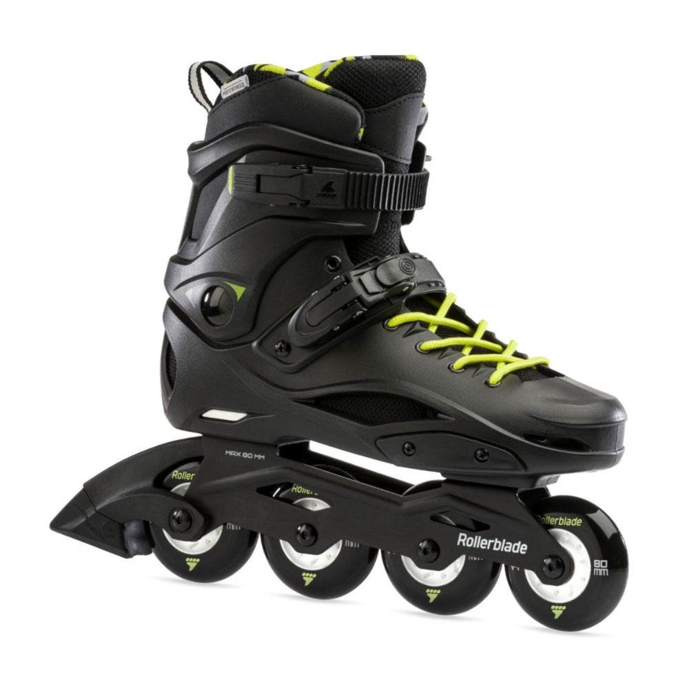Rollerblade Cruiser Urban Inline Skates Neon Yellow/Black - Lucky Skates
