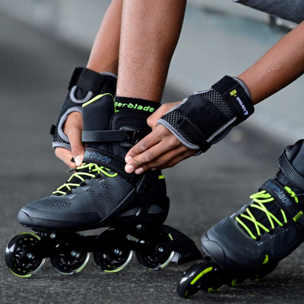 Rollerblade Macroblade 80mm  Black Lime Mens Fitness Inline Skates - Lucky Skates