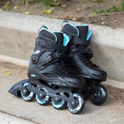 Rollerblade RB 80 Womens Inline Urban Skates Aqua/Black - Lucky Skates