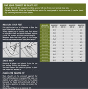 rb cruiser rollerblade size chart 