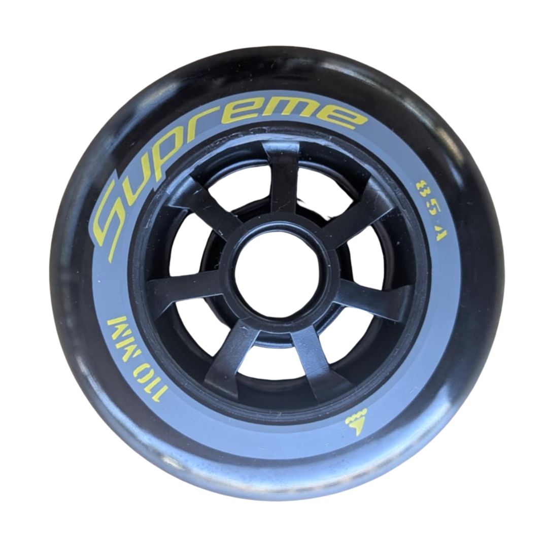 Rollerblade Supreme Inline Wheels 85A 110mm  Black - Lucky Skates 