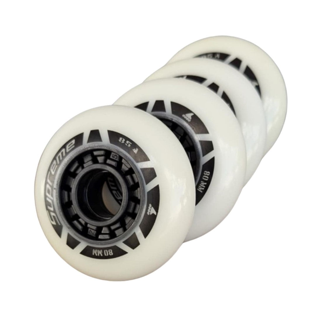 Rollerblade Supreme Wheels 80mm 85A - 4 Pack - Lucky Skates