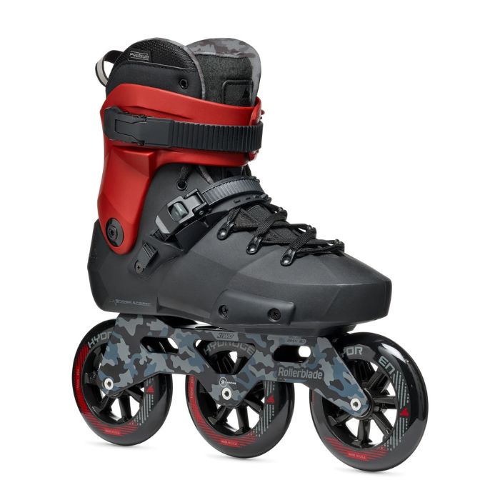 Rollerblade Twister 110 3WD Inline Skates Black Red Tri Skates - Lucky Skates 