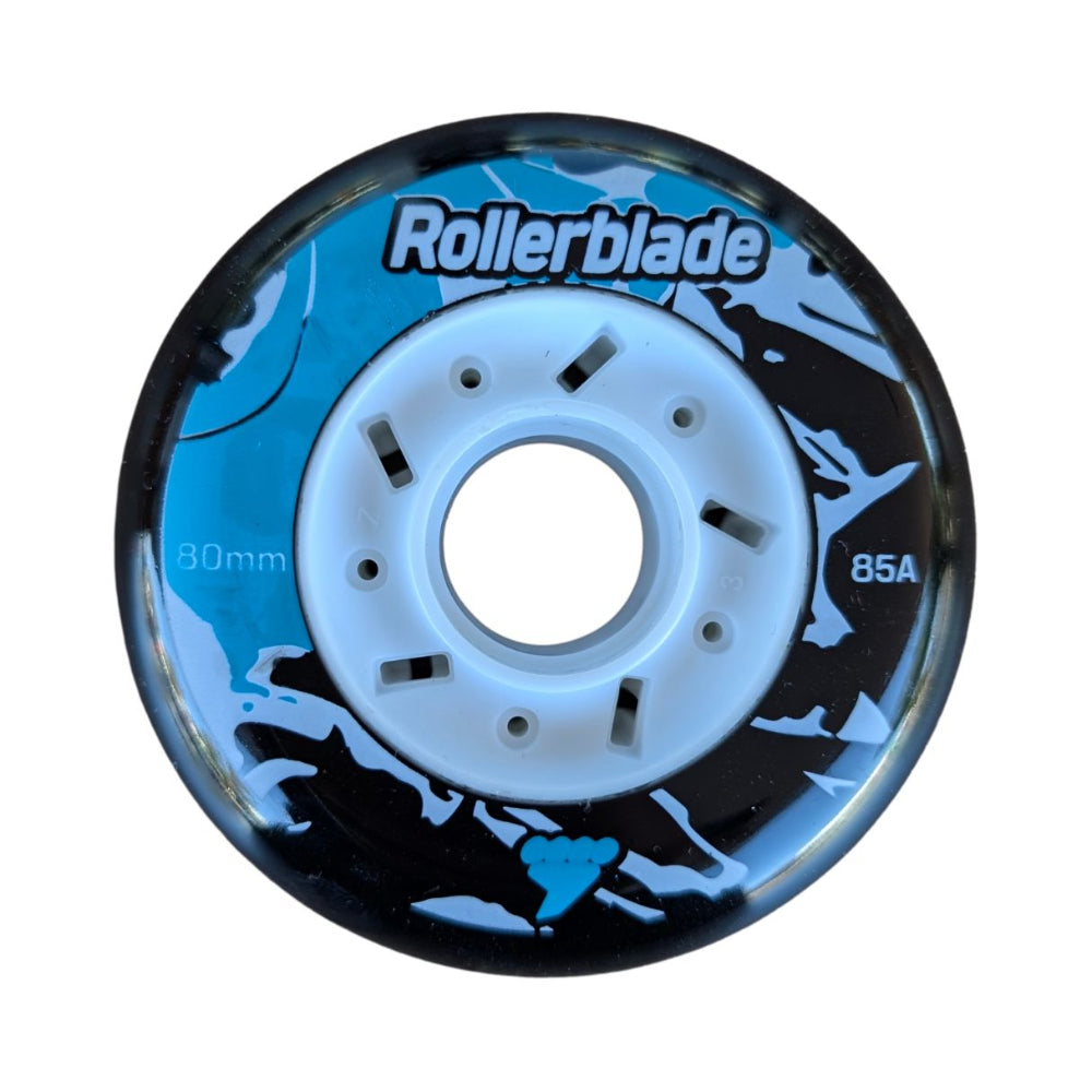 Rollerblade Cruiser Black Wheels 80mm 85A - 8 Pack - Lucky Skates 