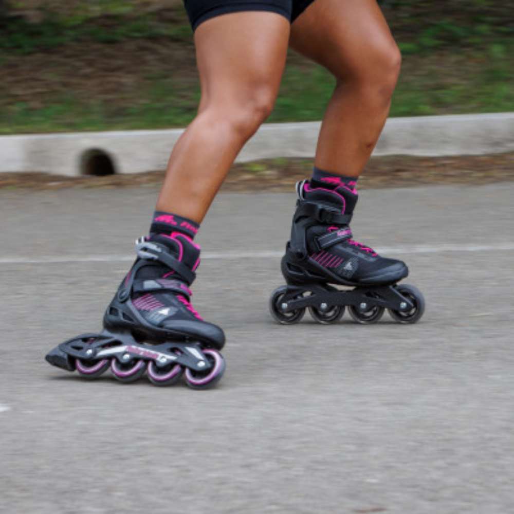 Rollerblade Zetrablade Womens Pink Purple Fitness Inline Skates - Lucky Skates 