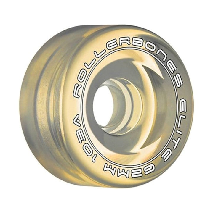 Rollerbones Art Elite Indoor Roller Skate Wheels Clear - 8 Pack - Lucky Skates