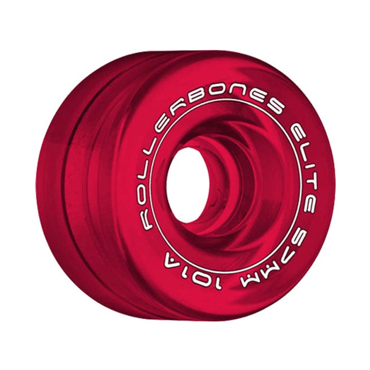 Rollerbones Art Elite Artistic Indoor Wheels Clear Red - 8 Pack - Lucky Skates