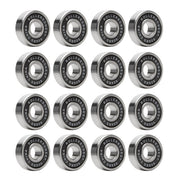 16 black shielded roller skate bearings