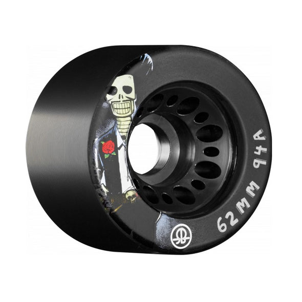 Rollerbones Day of the Dead Wheels Black 92A - 4 pack