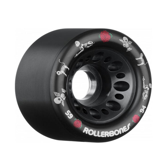 black rollerbones skate wheel black hub