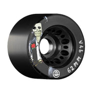 Rollerbones Day of the Dead Indoor Roller Skate Wheels Black 62mm 94a - Lucky Skates