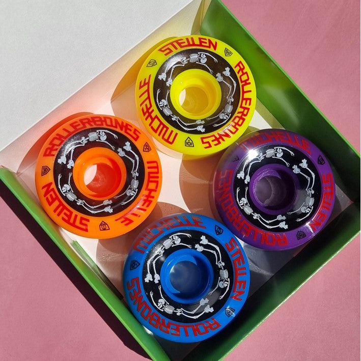 Estro Jen Bowl Bomber Roller Skate Park Wheels 57mm 101A 4 Pack - Lucky Skates