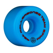 Rollerbones Team Logo Blue Roller Skate Wheels 98A 57mm - Lucky Skates 