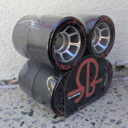 Rollerbones Nitro Alloy Roller Skate Wheels Black 59mm 4 Pack - Lucky Skates