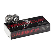 Rollerbones Skate Bearings Black - 16 Pack - Lucky Skates