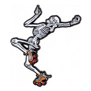 Rollerbones Derby Skeleton Rollerskate Lapel Pin - Lucky Skates 