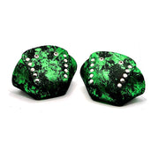 Rollerstuff Green Metallic Splash Roller Skate Toe Caps - Lucky Skates