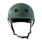 S-One Lifer Brim Skate Helmet Ambush Green Matte - Certified - Lucky Skates
