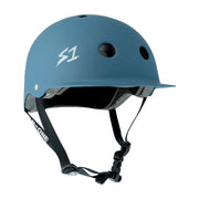 S-One Lifer Brim Skate Helmet Ocean Grey Matte - Certified - Lucky Skates