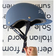 S-One Lifer Brim Skate Helmet Ocean Grey Matte - Certified - Lucky Skates